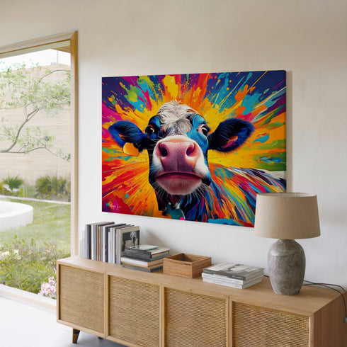 Cowface Art Canvas